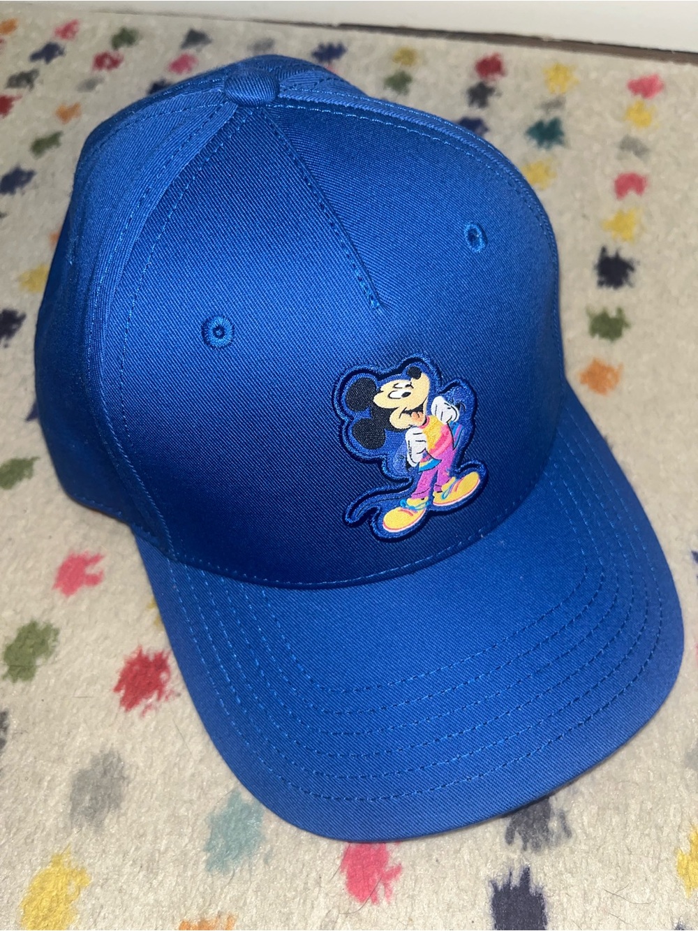 Disneyland 70th anniversary 2026 royal blue strap back ball cap EUC